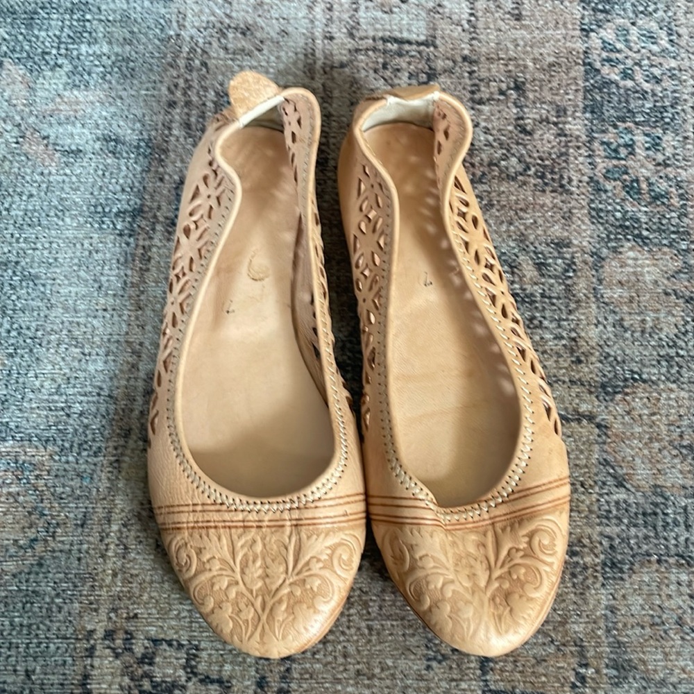 Handmade leather flats from Morroco size 7